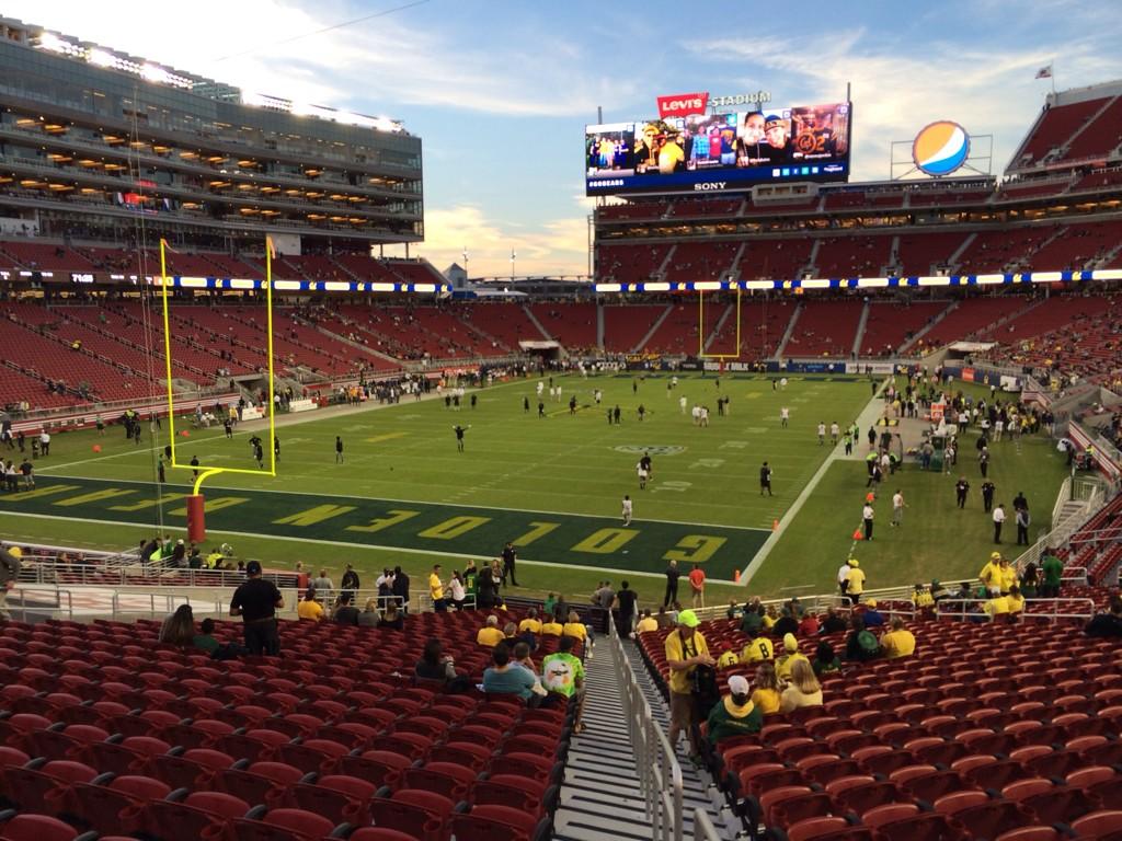 Seat view from section 125 at Levi’s Stadium, home of the San Francisco 49ers