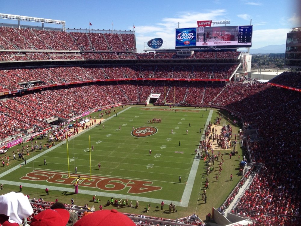 Seat view from section 301 at Levi’s Stadium, home of the San Francisco 49ers