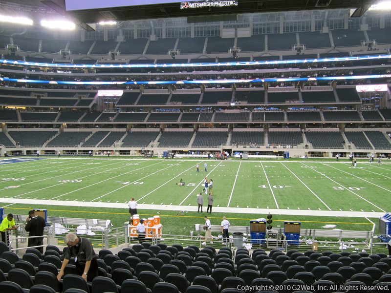 Seat view from section 110 at AT&T Stadium, home of the Dallas Cowboys