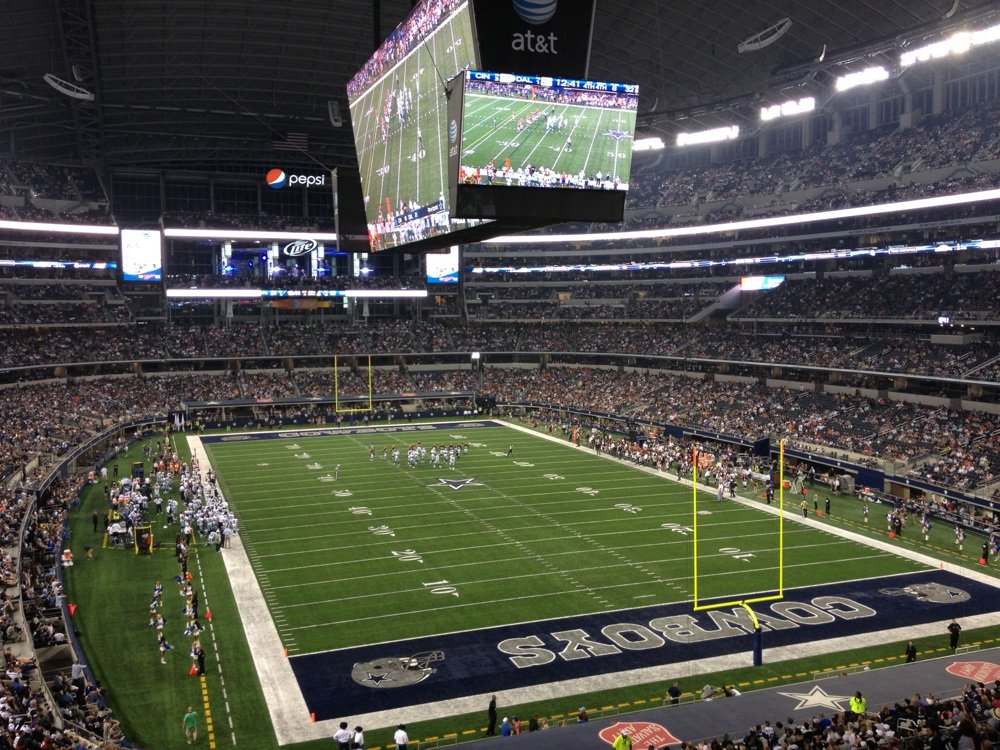 Seat view from section 201 at AT&T Stadium, home of the Dallas Cowboys