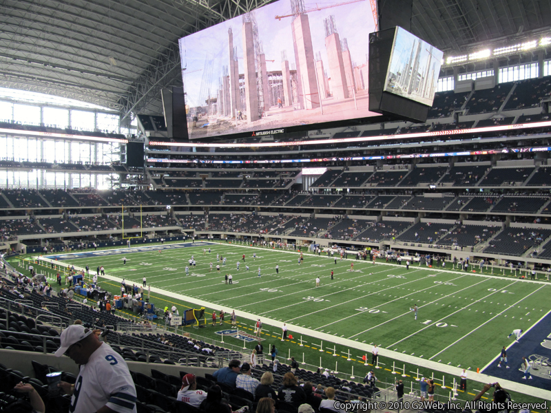 Seat view from section 204 at AT&T Stadium, home of the Dallas Cowboys