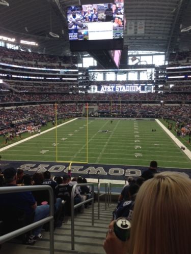 Seat view from section 221 at AT&T Stadium, home of the Dallas Cowboys
