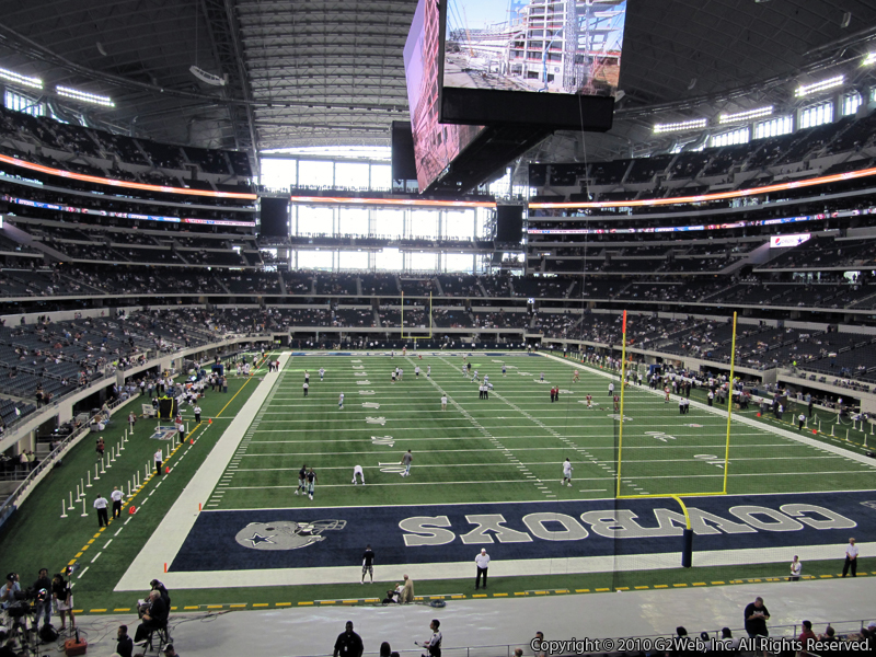 Seat view from section 249 at AT&T Stadium, home of the Dallas Cowboys