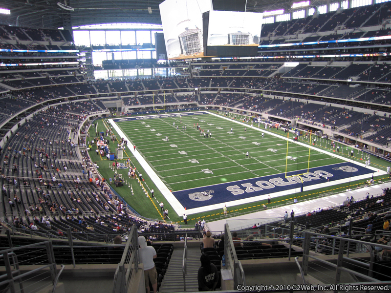 Seat view from section 301 at AT&T Stadium, home of the Dallas Cowboys