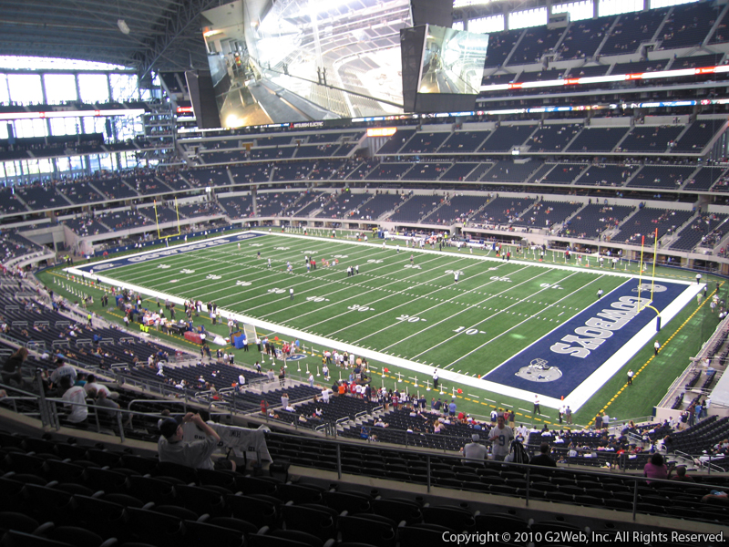 Seat view from section 305 at AT&T Stadium, home of the Dallas Cowboys