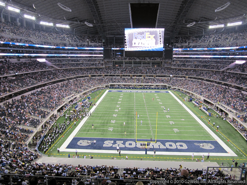Seat view from section 348 at AT&T Stadium, home of the Dallas Cowboys