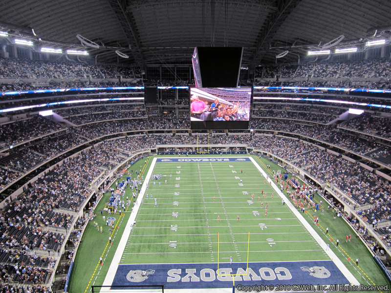 Seat view from section 458 at AT&T Stadium, home of the Dallas Cowboys