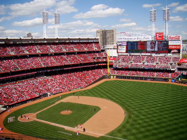 View from the View Level at Great American Ballpark in Cincinnati, Ohio