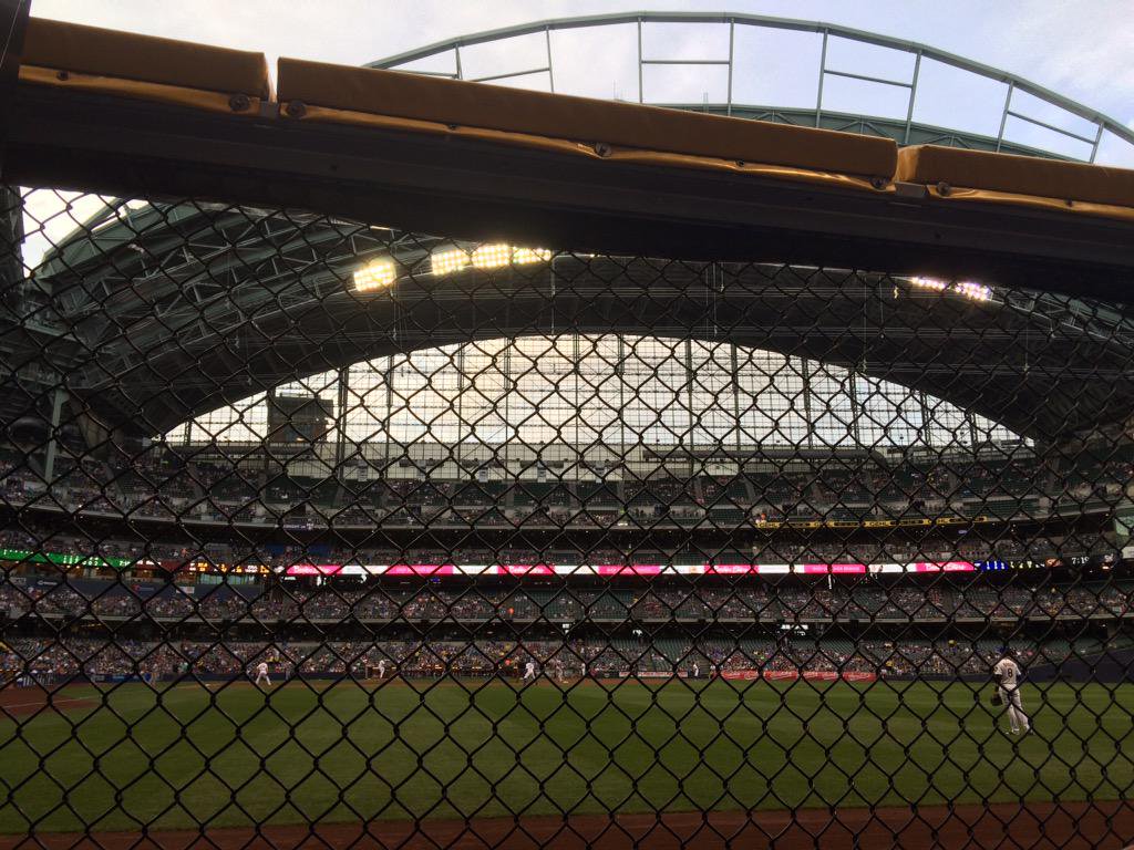 View from the Aurora Health Care Bullpen at Miller Park.