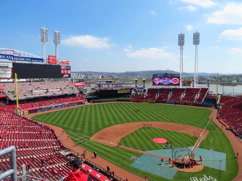 Panorama of Great American Ball Park. Home of the Cincinnati Reds.