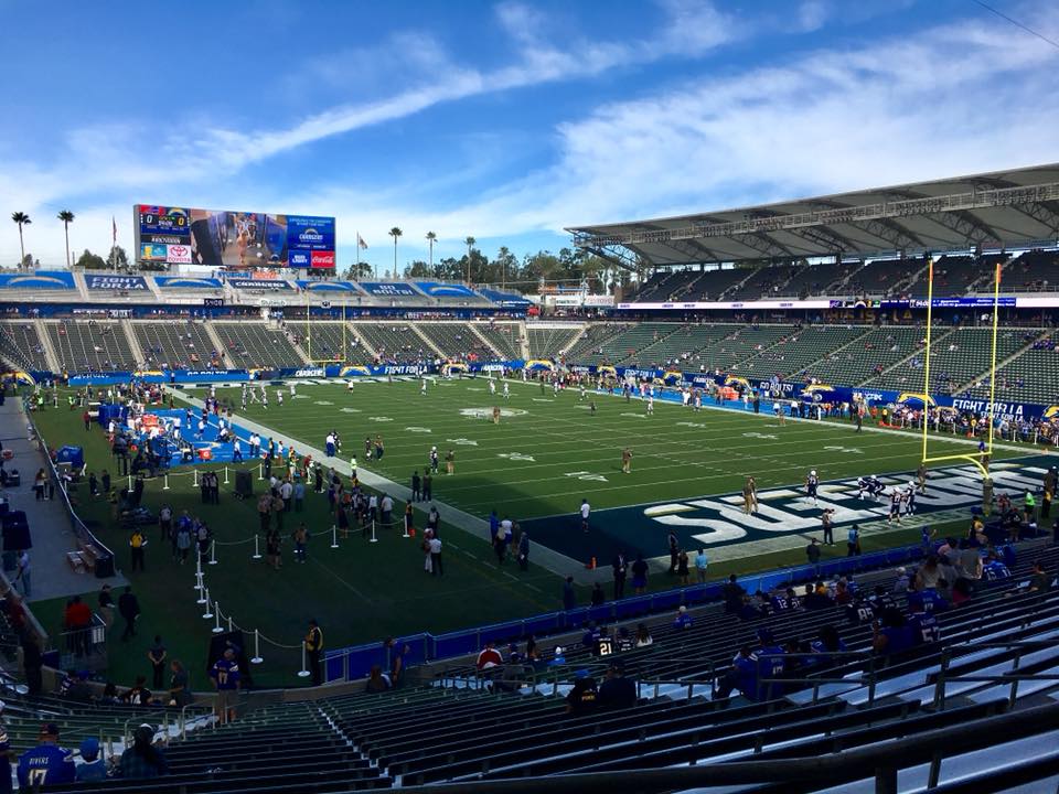 Photo of Dignity Healthy Sports Park. Home of the Los Angeles Chargers.