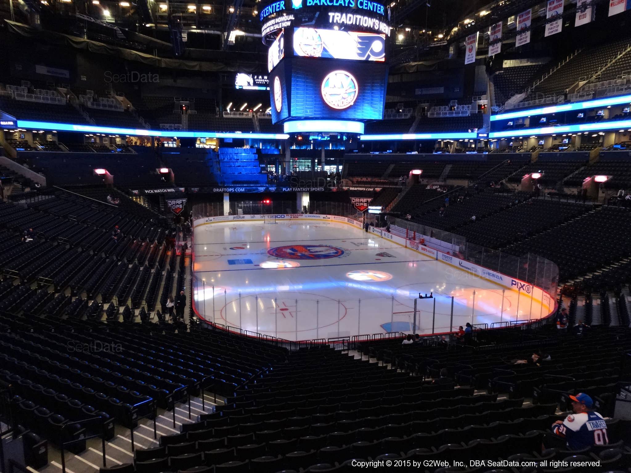 Seat View from Section 117 at the Barclays Center, home of the New York Islanders