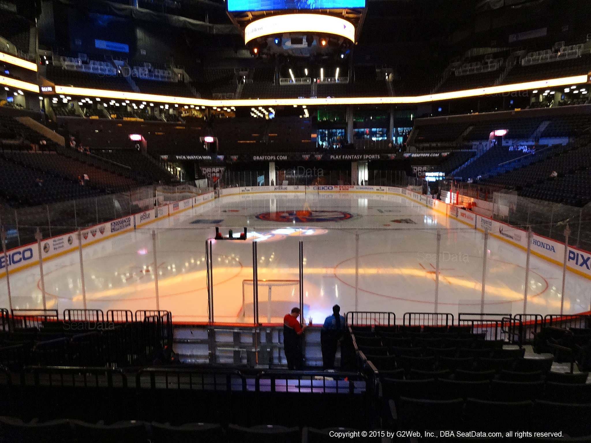 Seat view from section 16 at the Barclays Center, home of the New York Islanders