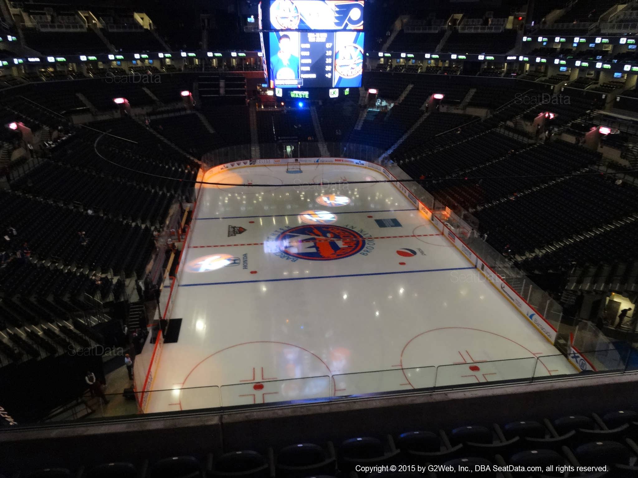 Seat View from Section 201 at the Barclays Center, home of the New York Islanders
