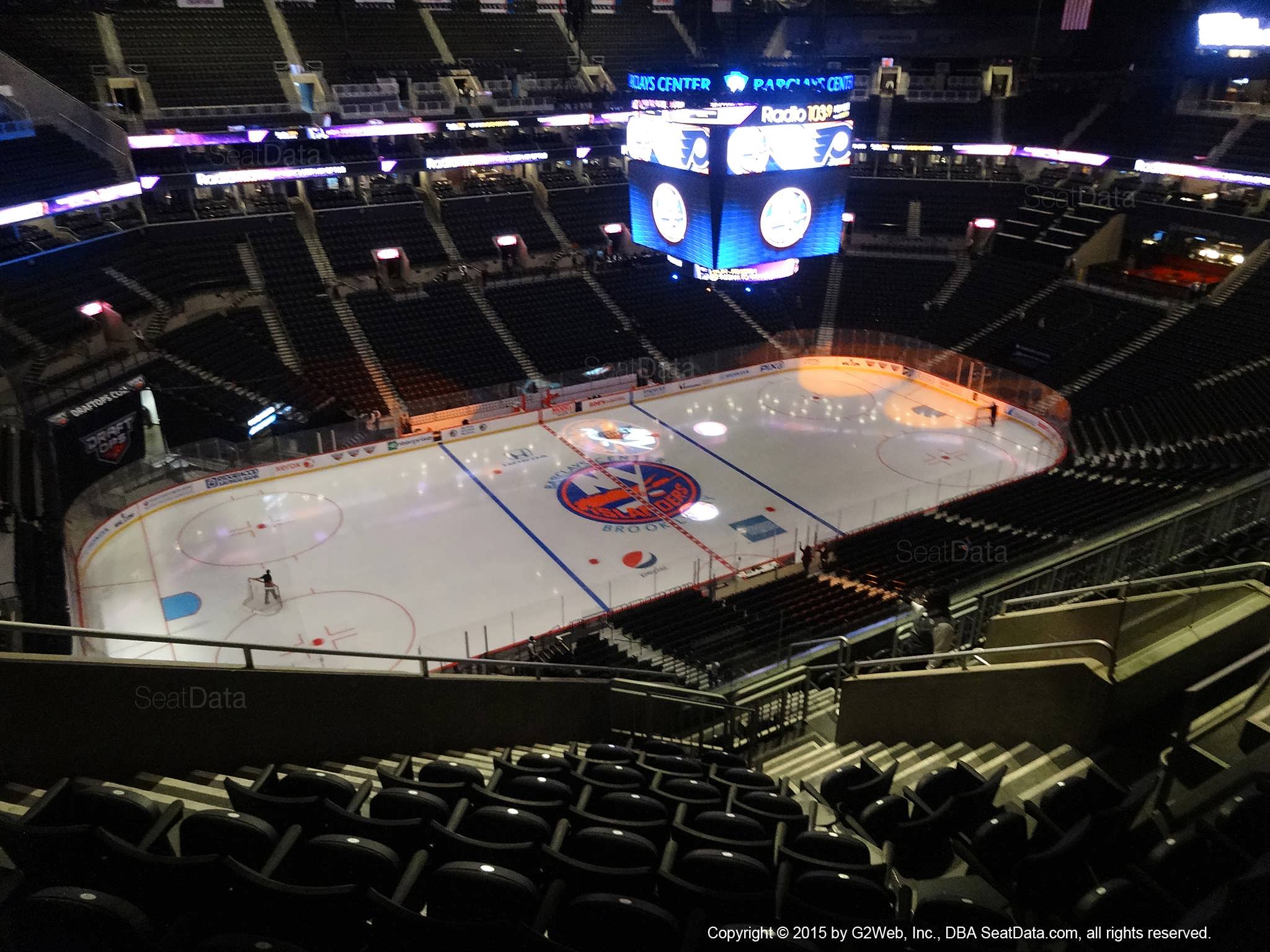 Seat View from Section 227 at the Barclays Center, home of the New York Islanders