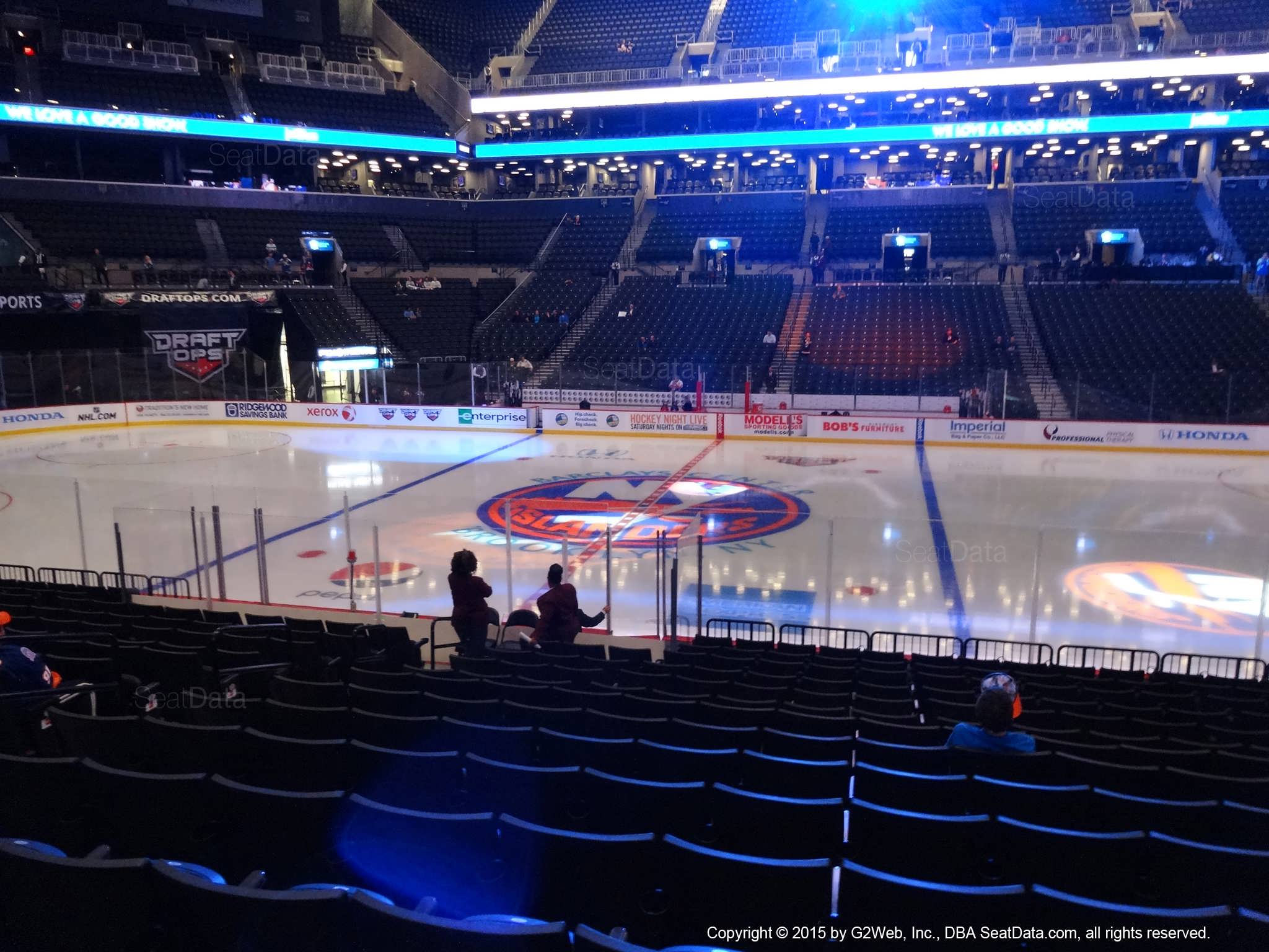 Seat view from section 24 at the Barclays Center, home of the New York Islanders