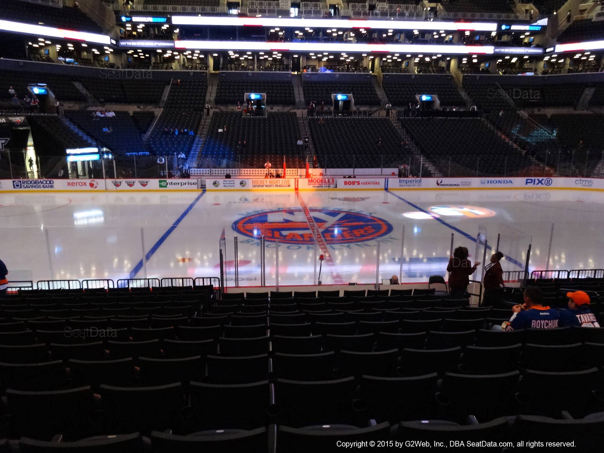 Seat view from section 25 at the Barclays Center, home of the New York Islanders