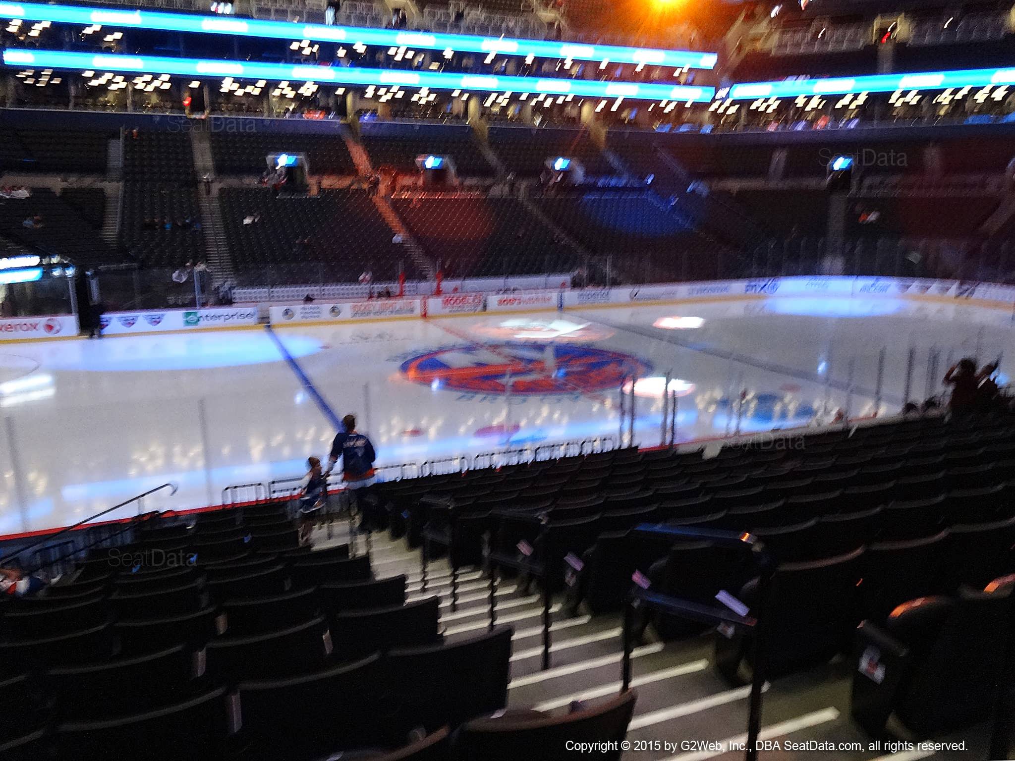 Seat view from section 26 at the Barclays Center, home of the New York Islanders