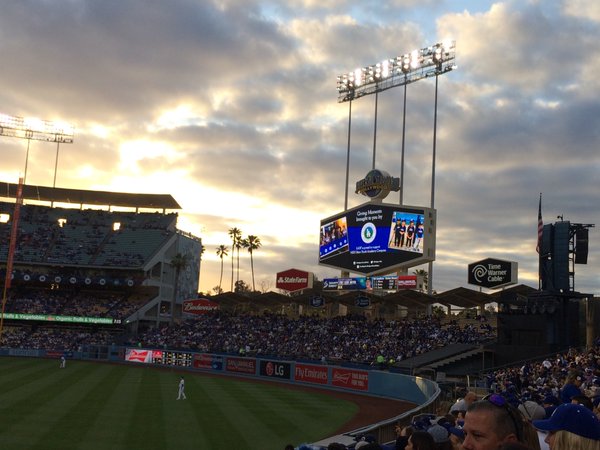View from the Right Field Pavilion at Dodger Stadium