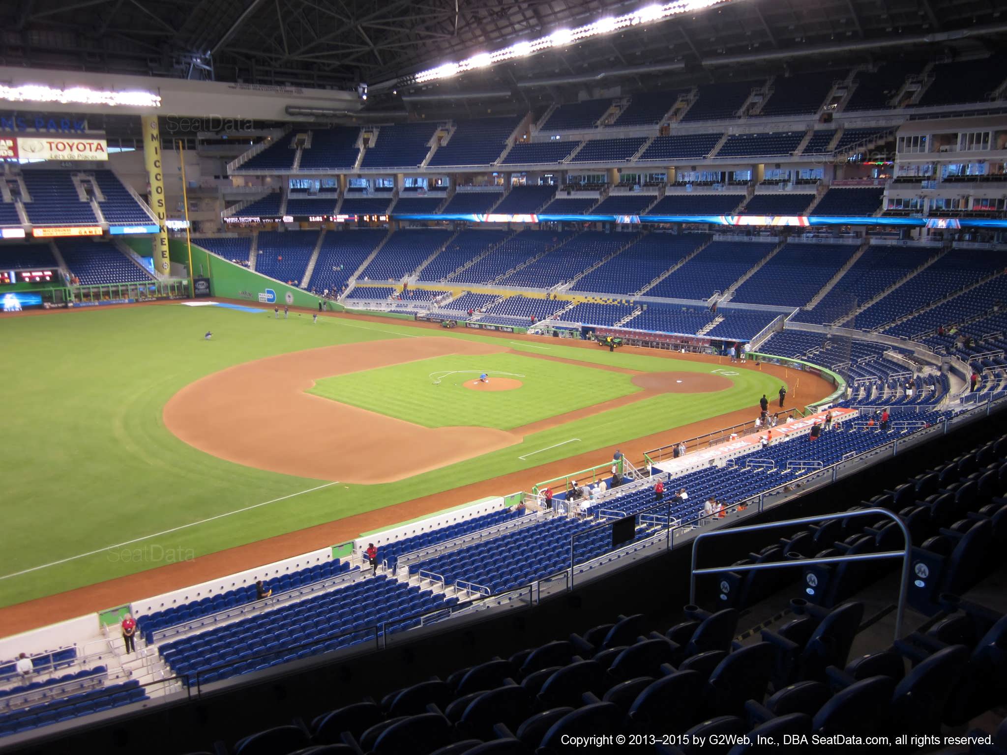 Seat view from section 224 at Marlins Park, home of the Miami Marlins