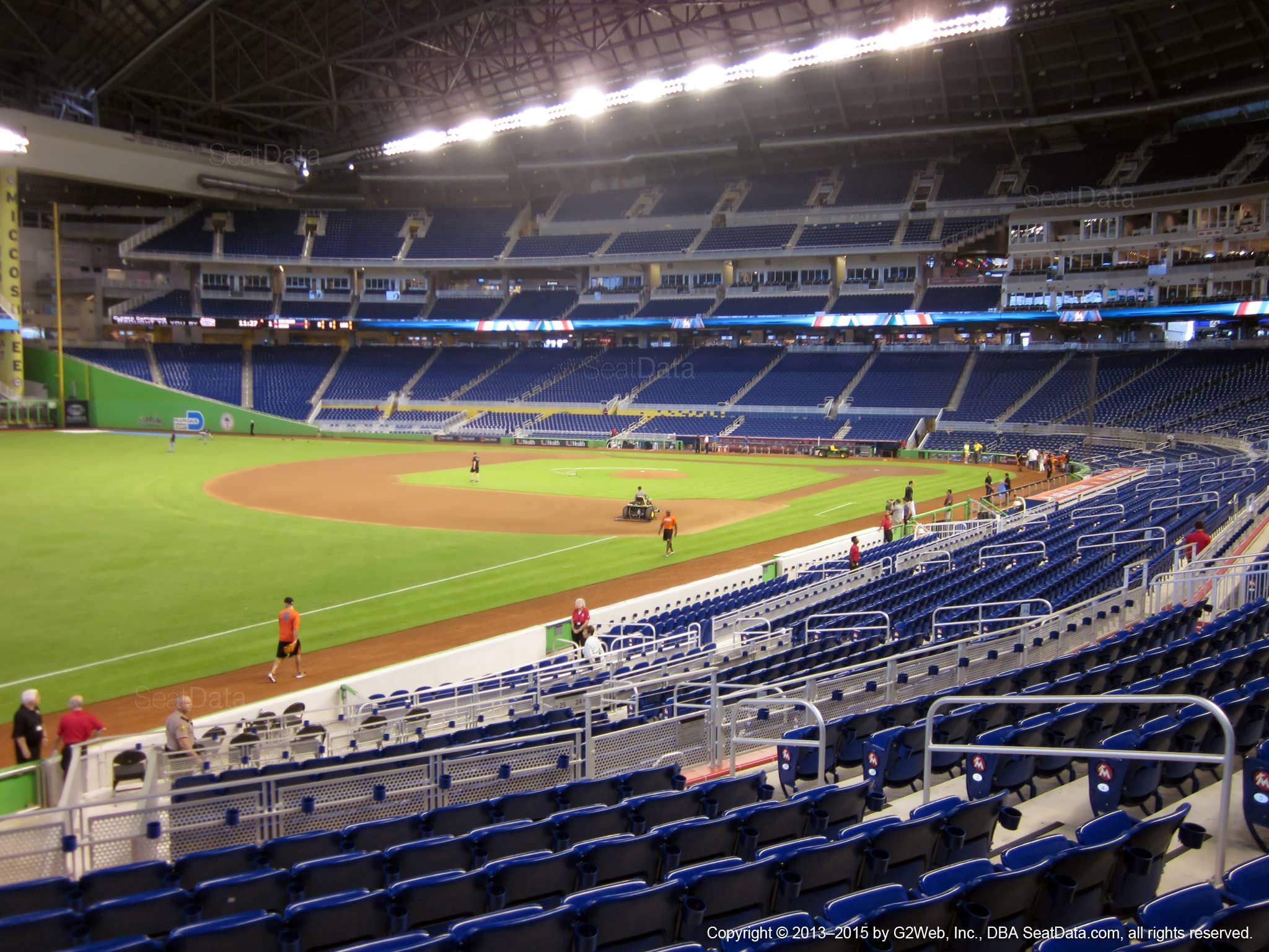 Seat view from section 25 at Marlins Park, home of the Miami Marlins