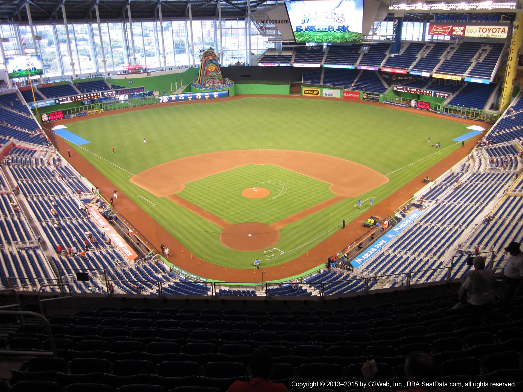 Seat view from section 314 at Marlins Park, home of the Miami Marlins