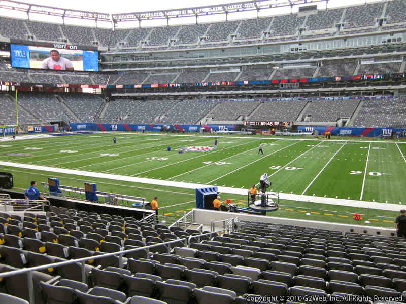 Seat view from section 111A at Metlife Stadium, home of the New York Jets