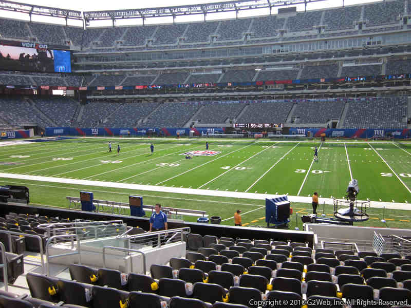 Seat view from section 111C at Metlife Stadium, home of the New York Giants