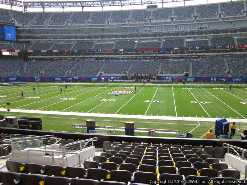 Seat view from section 112 at Metlife Stadium, home of the New York Jets
