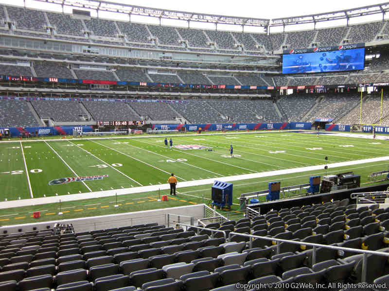 Seat view from section 115A at Metlife Stadium, home of the New York Jets