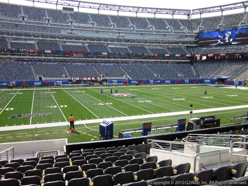 Seat view from section 115C at Metlife Stadium, home of the New York Jets