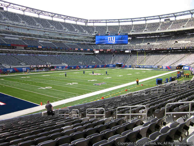 Seat view from section 118 at Metlife Stadium, home of the New York Jets