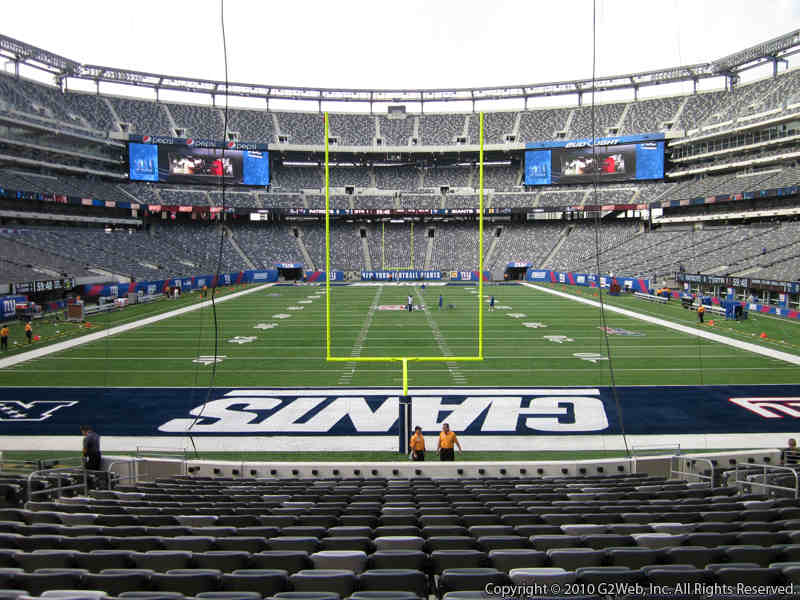 Seat view from section 126 at Metlife Stadium, home of the New York Jets
