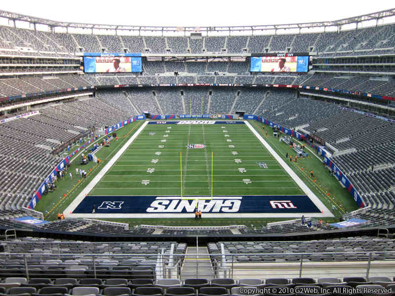 Seat view from section 201 at Metlife Stadium, home of the New York Giants