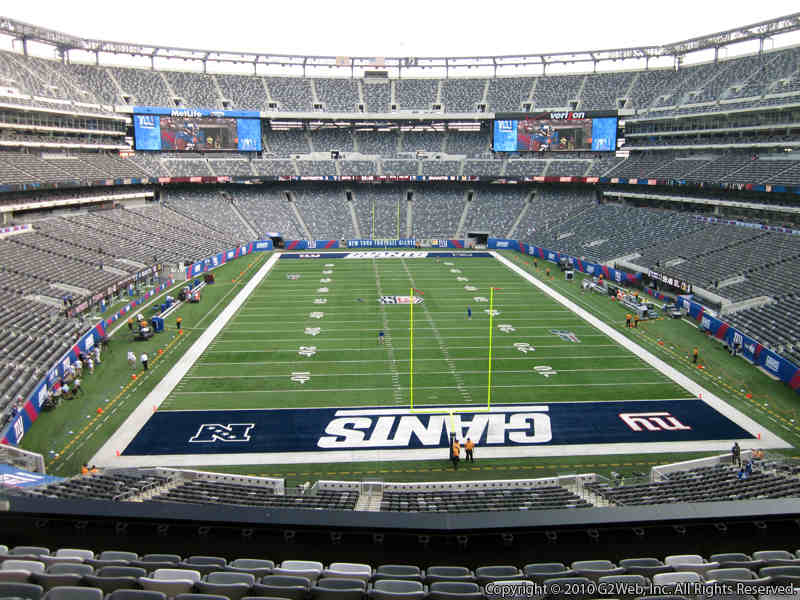 Seat view from section 202A at Metlife Stadium, home of the New York Jets