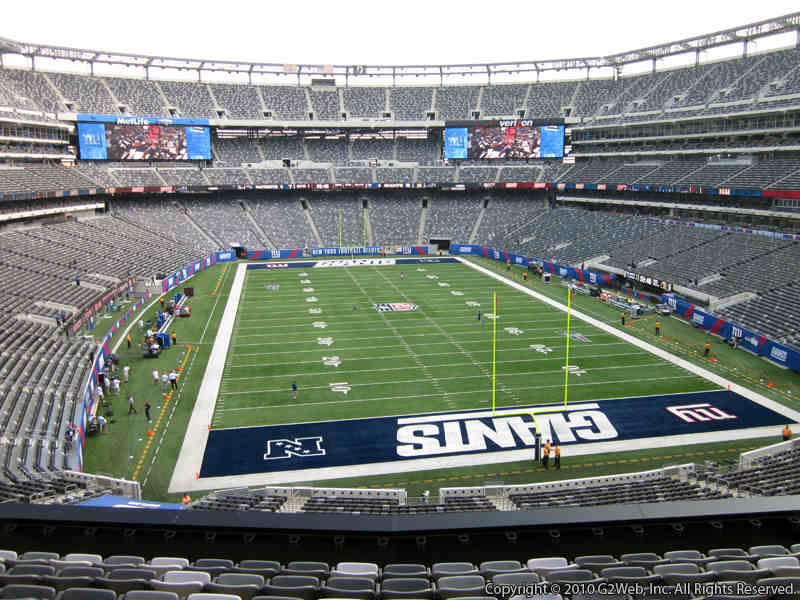 Seat view from section 203A at Metlife Stadium, home of the New York Jets