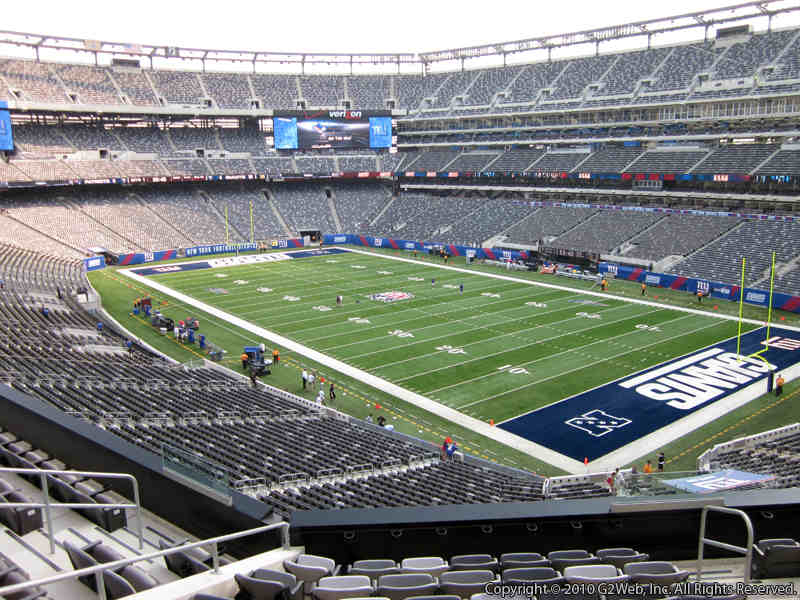 Seat view from section 207A at Metlife Stadium, home of the New York Jets