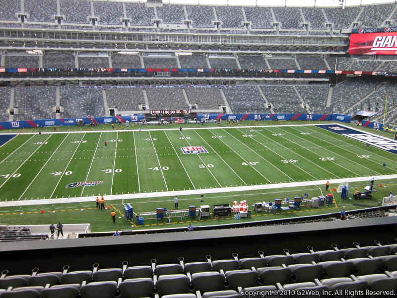 Seat view from section 215 at Metlife Stadium, home of the New York Jets