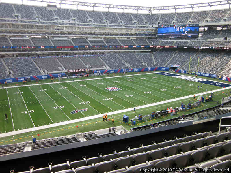 Seat view from section 217 at Metlife Stadium, home of the New York Giants