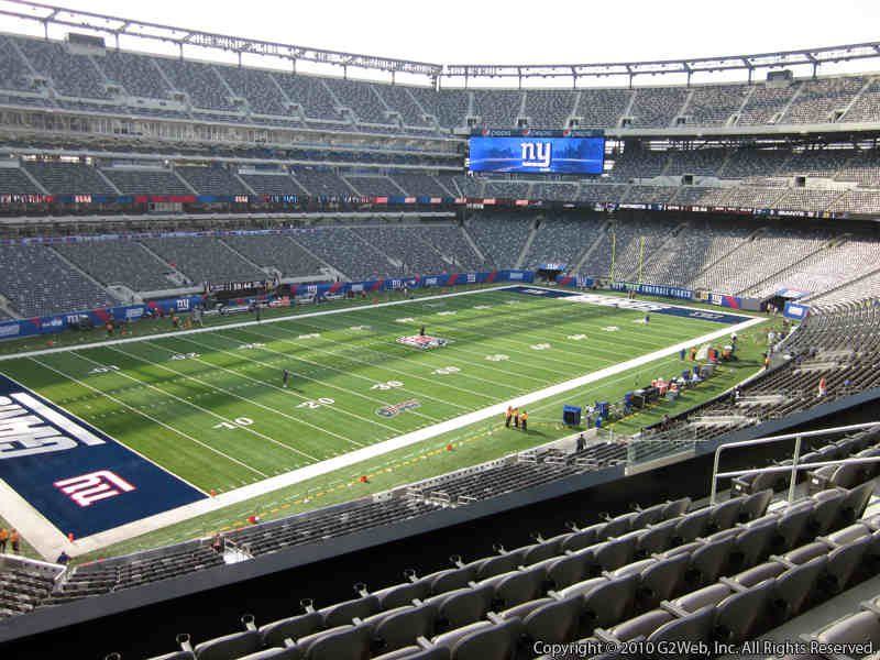 Seat view from section 219 at Metlife Stadium, home of the New York Jets