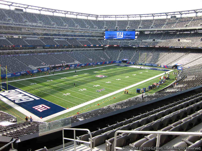 Seat view from section 220C at Metlife Stadium, home of the New York Jets