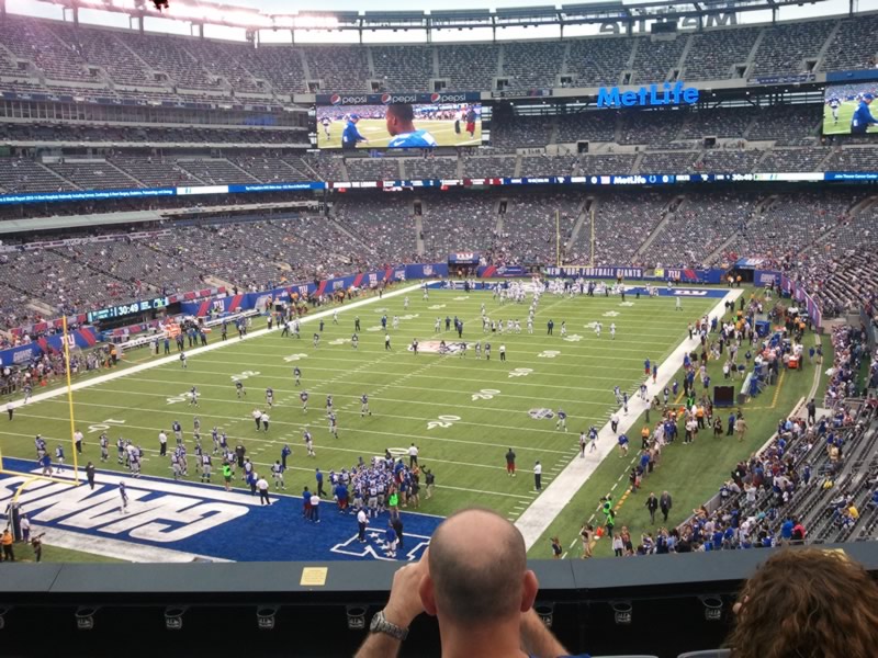 Seat view from section 222 at Metlife Stadium, home of the New York Jets