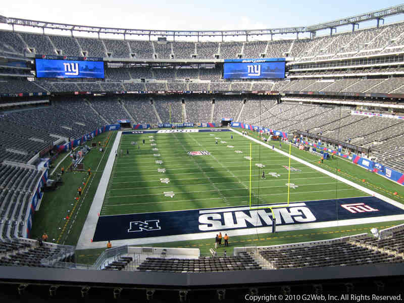 Seat view from section 228A at Metlife Stadium, home of the New York Jets