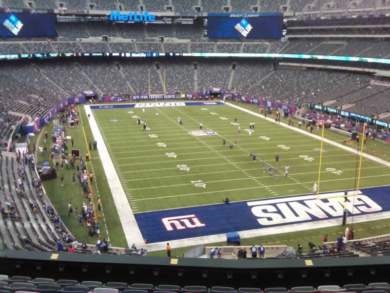 Seat view from section 229 at Metlife Stadium, home of the New York Jets
