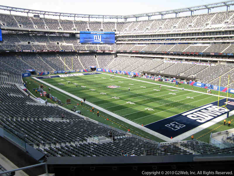 Seat view from section 232A at Metlife Stadium, home of the New York Jets