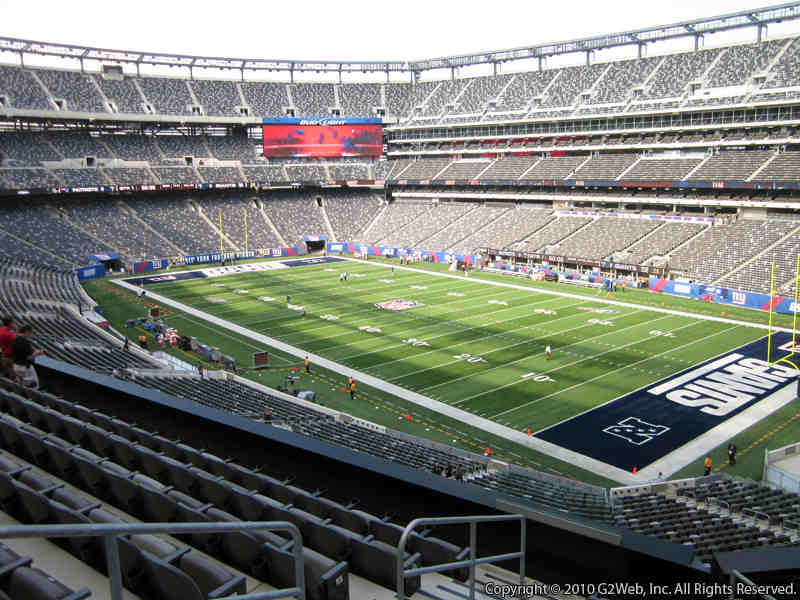 Seat view from section 232C at Metlife Stadium, home of the New York Jets