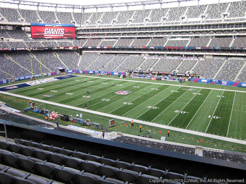 Seat view from section 235 at Metlife Stadium, home of the New York Jets