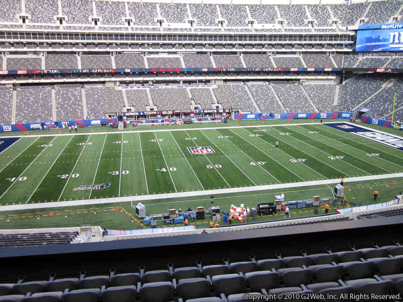 Seat view from section 240 at Metlife Stadium, home of the New York Giants