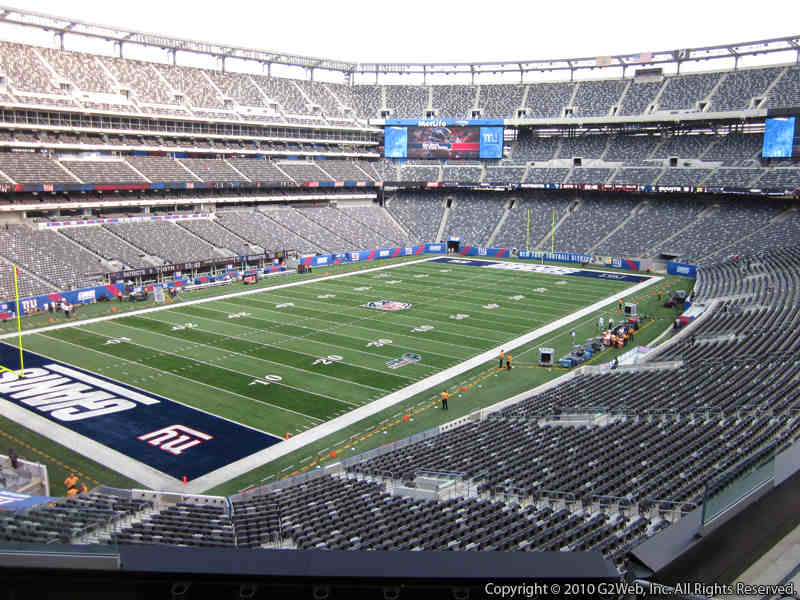 Seat view from section 245A at Metlife Stadium, home of the New York Jets