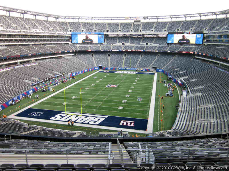Seat view from section 249B at Metlife Stadium, home of the New York Jets
